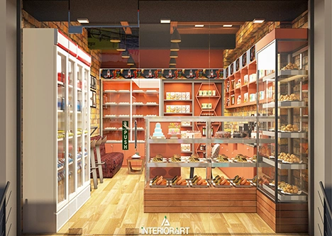 Best retail shop interior design in Bangladesh with modern layout, attractive product displays, and stylish decor