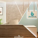 Best office interior design with modern decor, functional workspace layout, and professional ambience