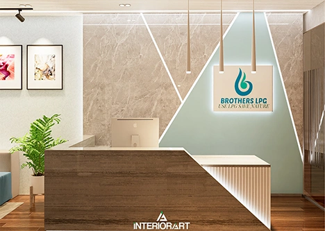 Best office interior design with modern decor, functional workspace layout, and professional ambience