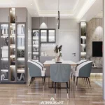 Modern home interior design with stylish decor and functional living space layout