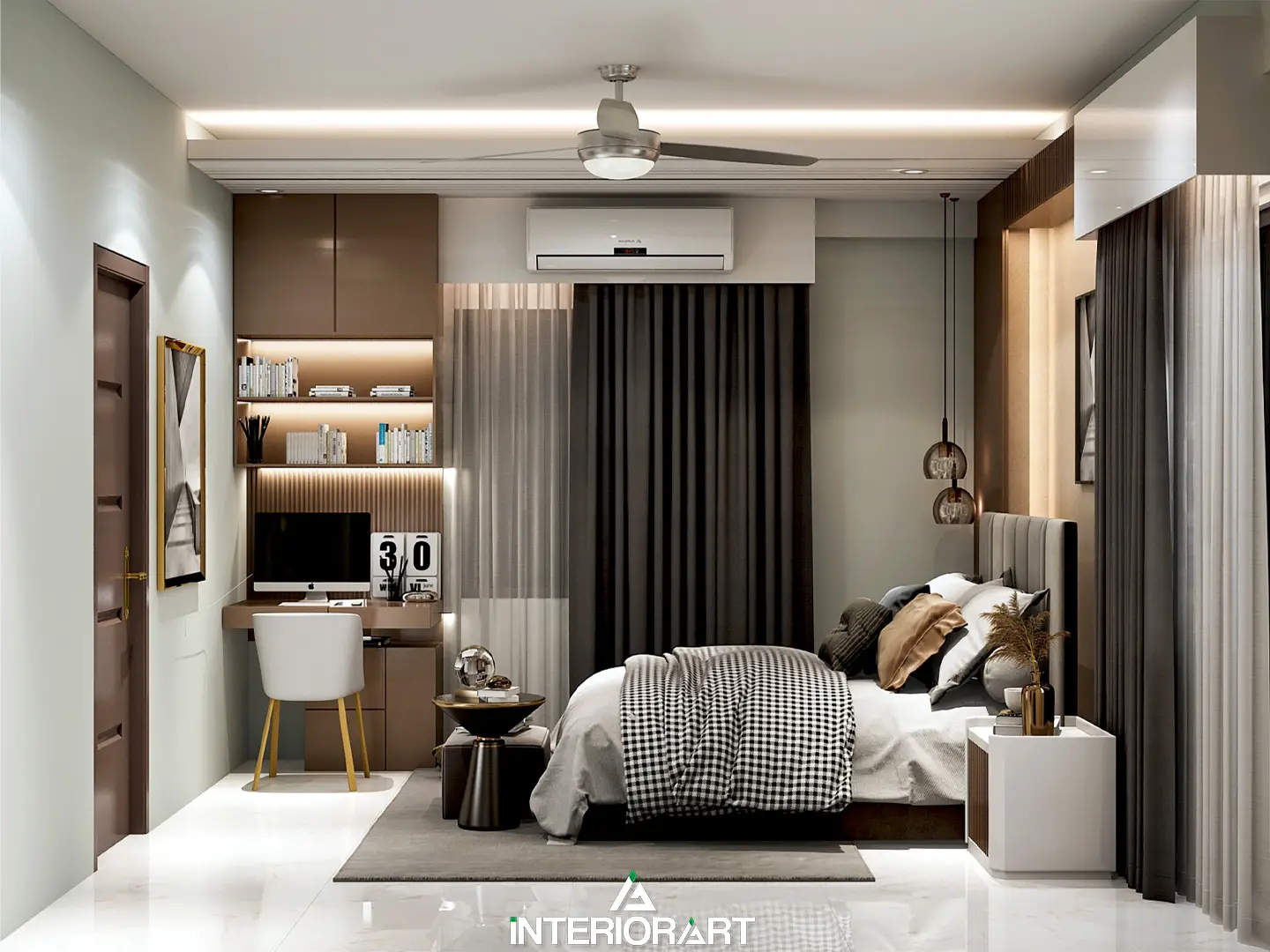 Modern living room interior design Bangladesh by Interiorart