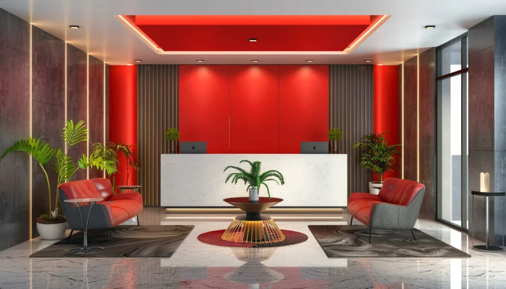 Reception Room Diging Reception & Waiting Room Design | InteriorArt Ltd