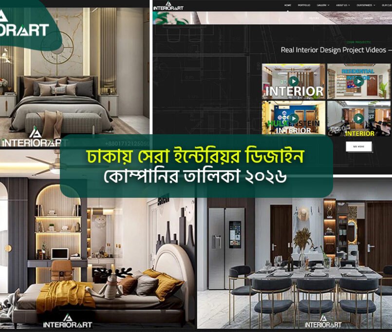 ঢাকায় সেরা ইন্টেরিয়র ডিজাইন কোম্পানির তালিকা ২০২৬